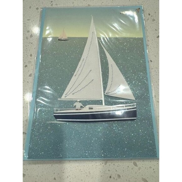 NWT set of 4 Papyrus Birthday Nautical & Tropical Themes w/ Matching Envelopes - Picture 9 of 10